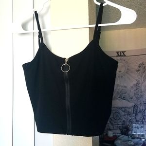 Crop Top with Zipper